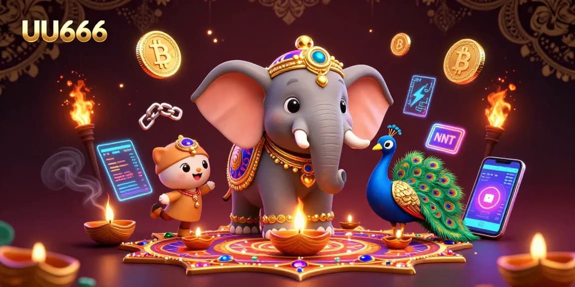 Experience exciting online gaming with UU666, featuring vibrant casino elements and a dynamic atmosphere.