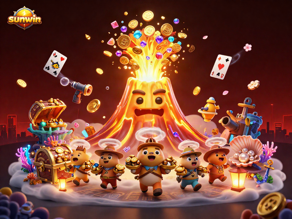Experience the thrill of sunwin casino action with vibrant treasures and energetic characters.