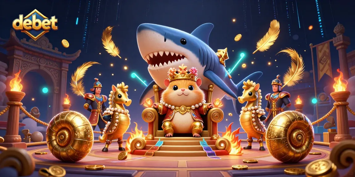 Engage with debet betting strategies through a vibrant cartoon casino scene.