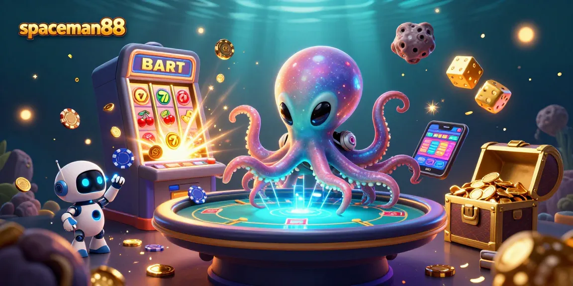 Join spaceman88 in a thrilling slot experience with colorful jackpot explosions and exciting gameplay.