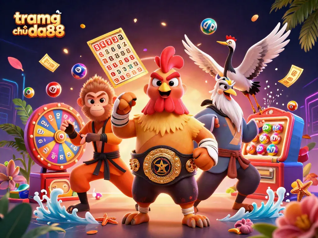 Experience the thrill of tramg chủ da88 with vibrant casino characters and dynamic gaming elements.