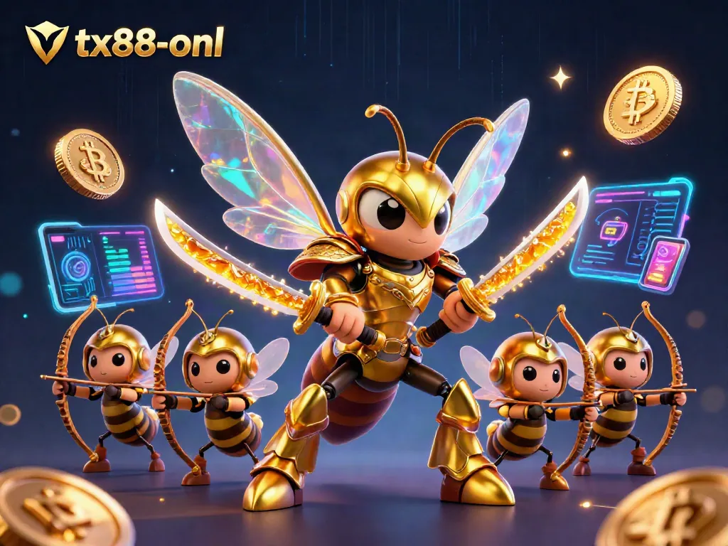 Engage with tx88-onl's vibrant gaming scene featuring dynamic characters and crypto-themed elements.