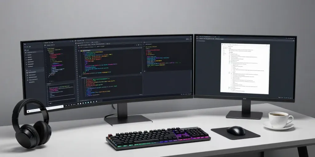 .uk domain search in streamlined developer workspace featuring advanced technology.