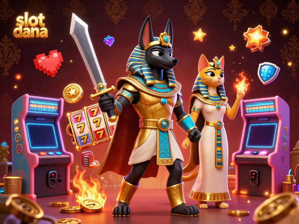 Experience captivating gaming action in slot dana with ancient Egyptian themes and vibrant game elements.