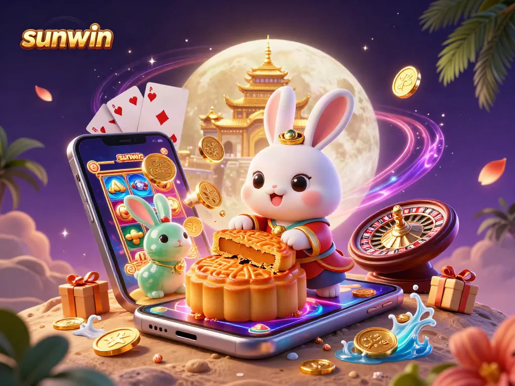 Experience vibrant casino action with sunwin's exciting gaming adventure featuring the moon rabbit.