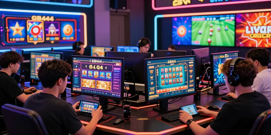 GB444 online gaming platform showcasing diverse players enjoying live casino experiences and sports betting.