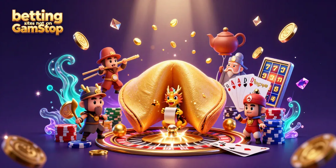 Experience thrilling betting sites not on GamStop with vibrant characters and ornate casino elements!